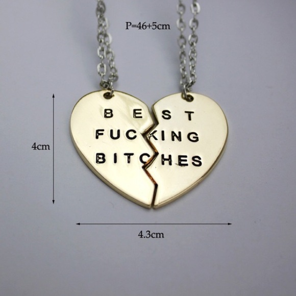 *❤️Back In Stock* Hilarious Bff Friendship Necklace - Picture 3 of 8